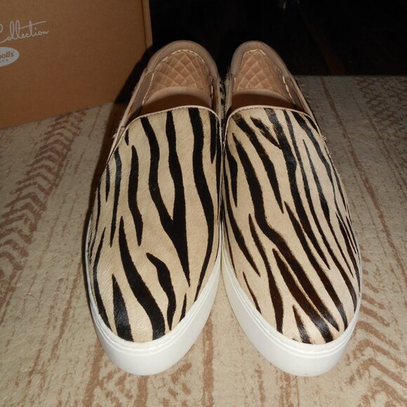 NIB Dr. Scholl's fur with zebra pattern slip on, size 8 - Picture 4 of 7